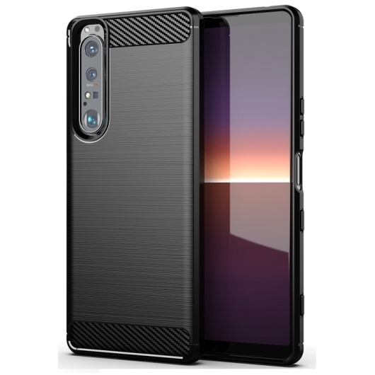 Защитный чехол Carbon для Sony Xperia 1 III Черный