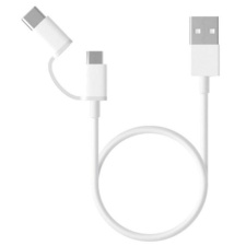 Кабель USB-Micro USB/Type-C 30 см  Xiaomi Белый