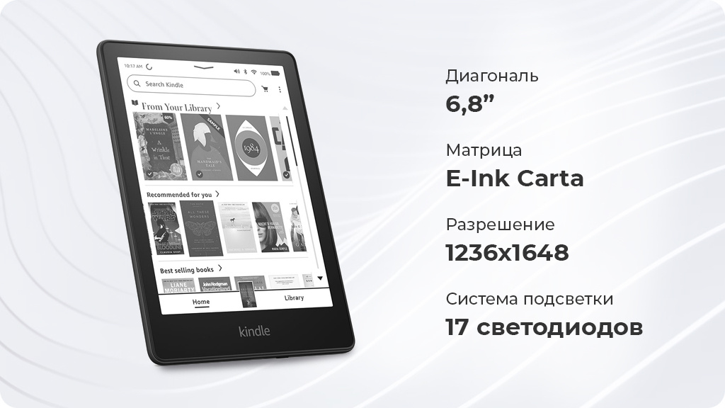 Электронная книга Amazon Kindle Paperwhite 2021 8Gb Черная